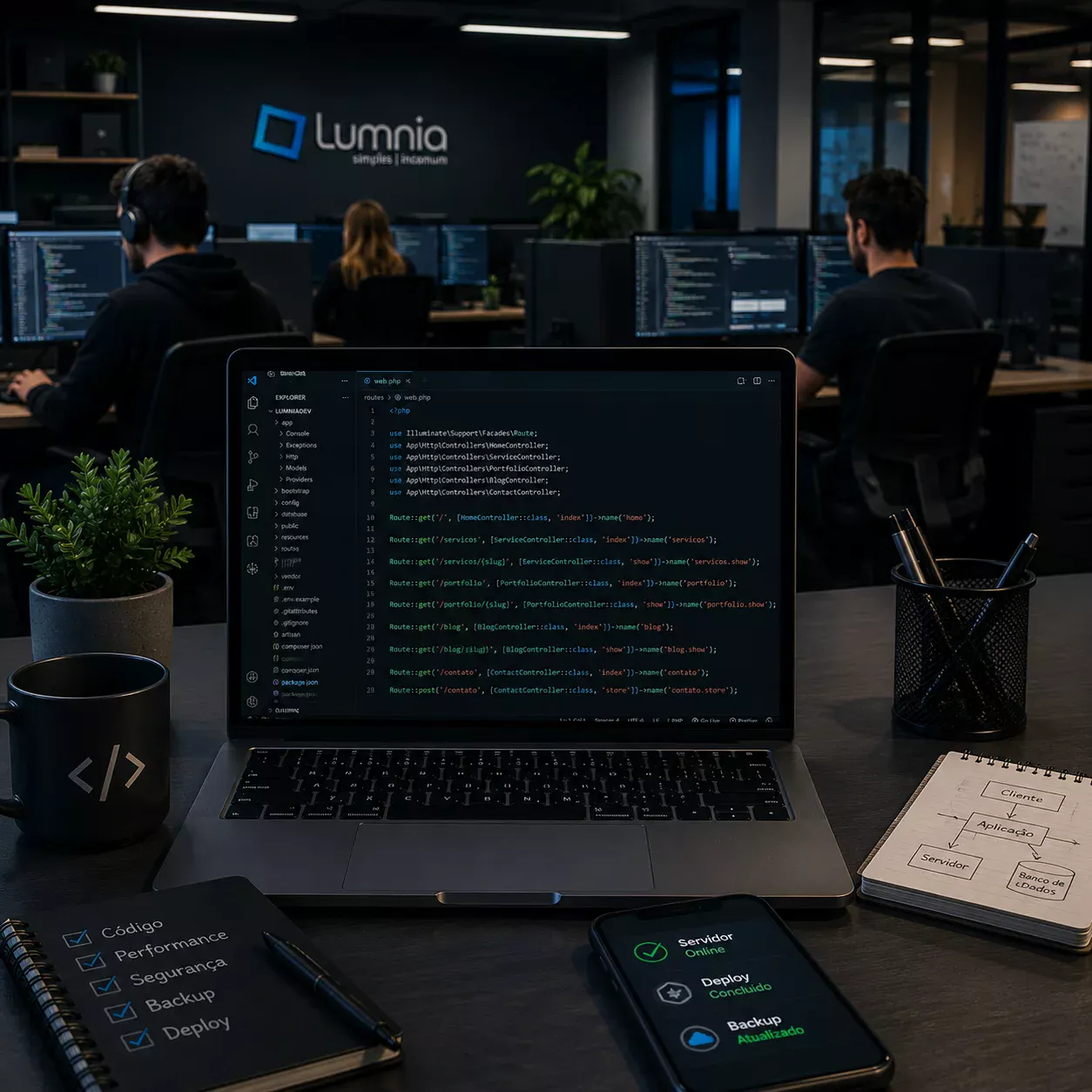Lumnia — Desenvolvimento Web Profissional