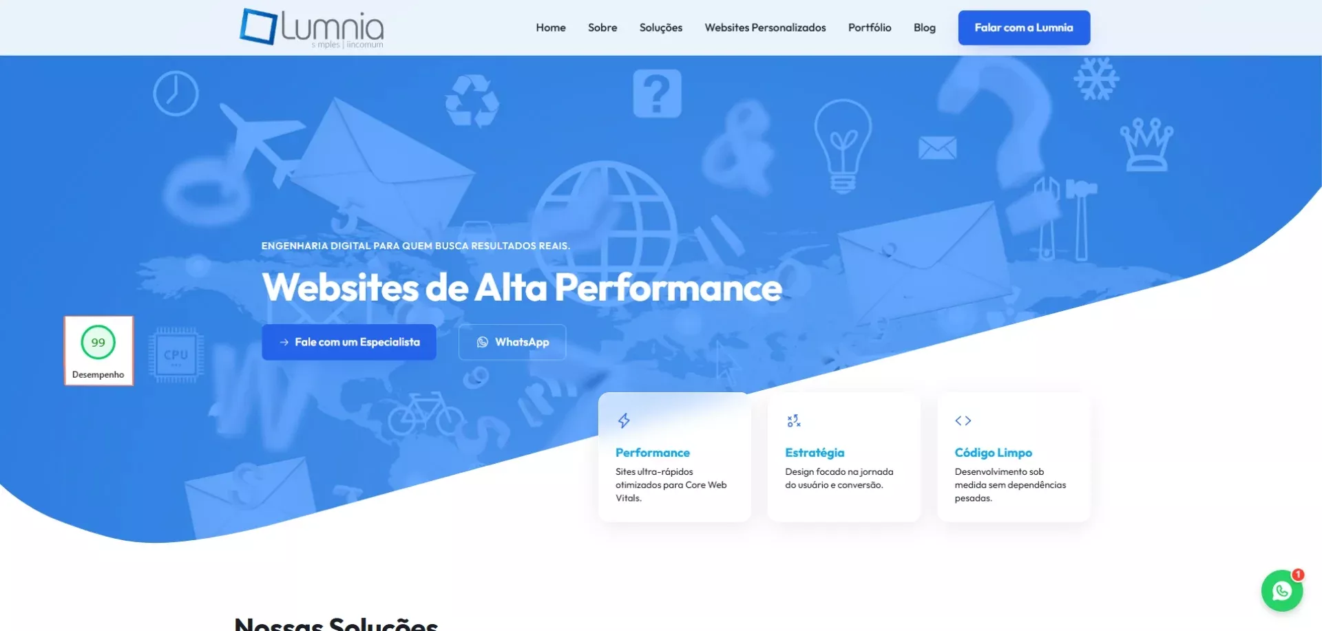 Lumnia - Websites de Alta Performance